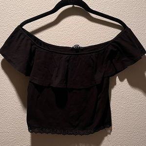 Ambiance black off the shoulder top
